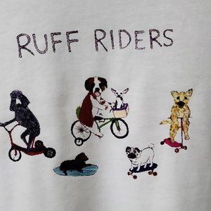Riders Short Sleeve Crew Neck White T-Shirt